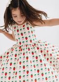 Good Apples Kids Sleeveless Twirl Dress - Strawberry Blush (Final Sale)