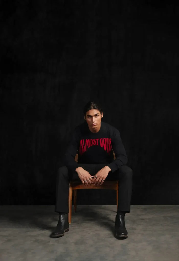 Gothic Logo Knitted Sweater