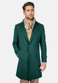 Green Classic Overcoat - SARTORO