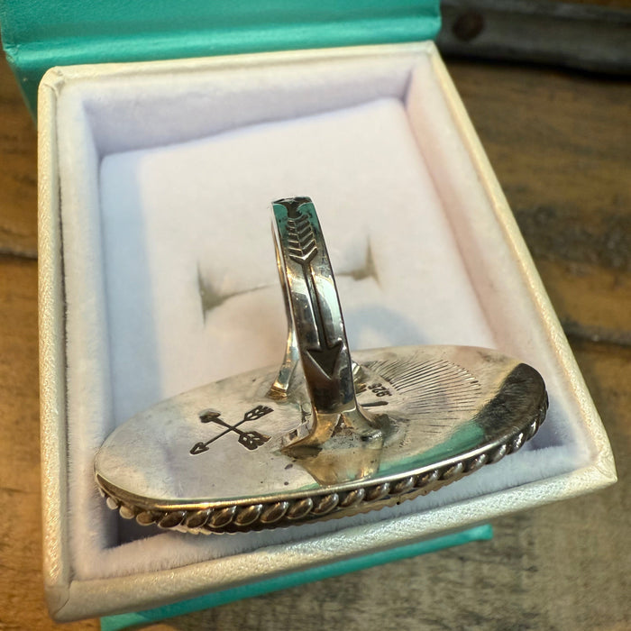GTMW #8 Mine Turquoise Ring Size 6
