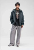 Hand Dyed Panelled Zip Jacket