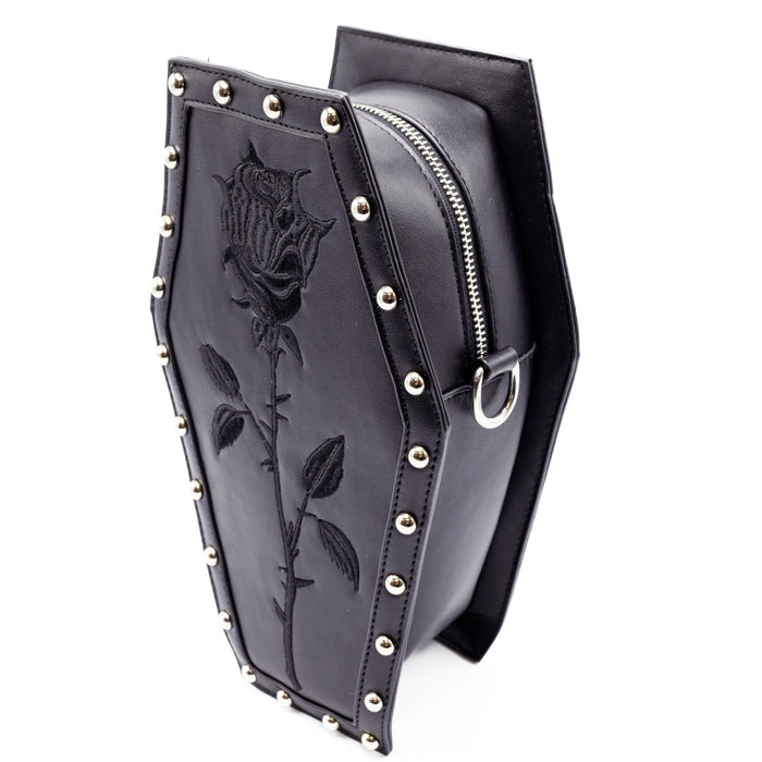 Heartless ROSE COFFIN BAG - BLACK Claxton Creations GB
