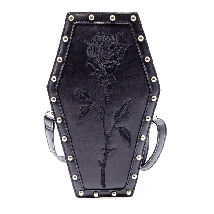 Heartless ROSE COFFIN BAG - BLACK Claxton Creations GB