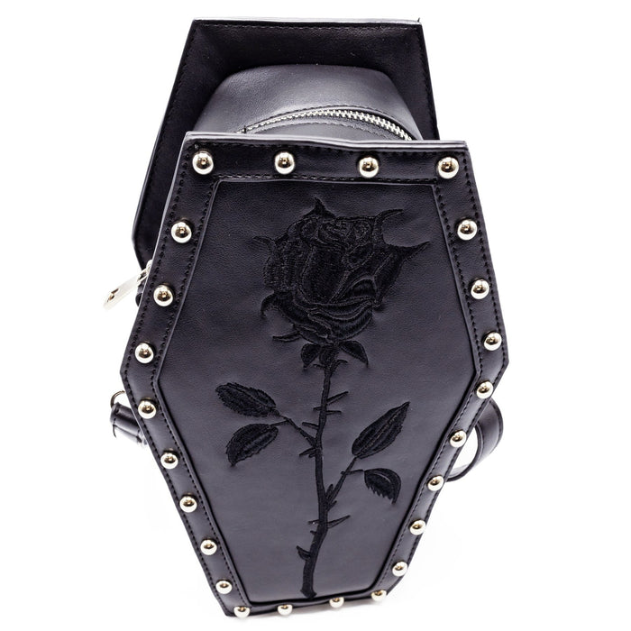 Heartless ROSE COFFIN BAG - BLACK Claxton Creations GB