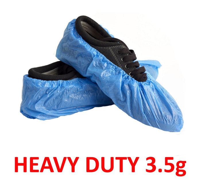 Heavy Duty Disposable Overshoes/Shoe Covers 3.5g BLUE