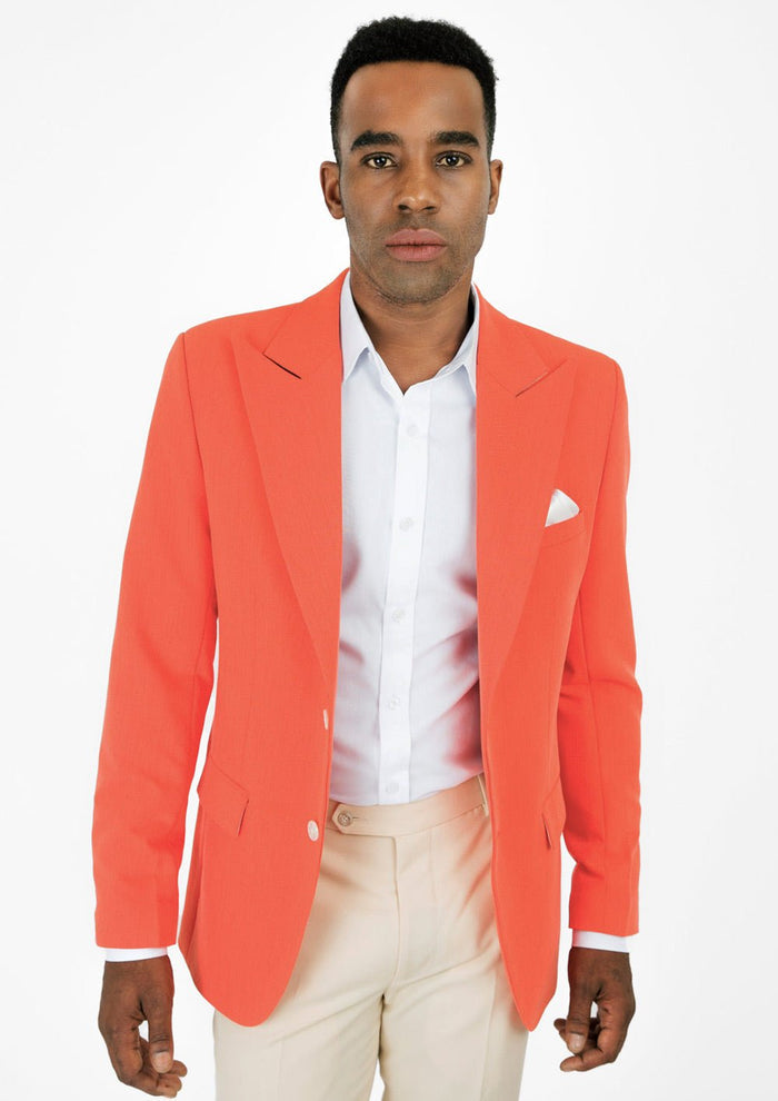 Hudson Orange Stretch Jacket - SARTORO