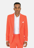 Hudson Orange Stretch Suit - SARTORO