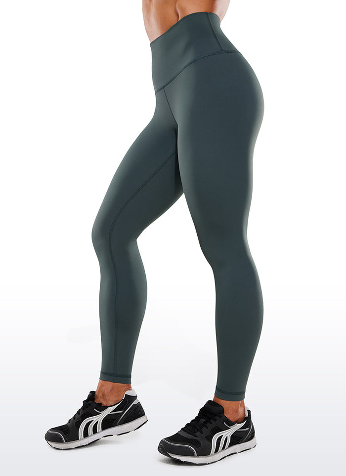 CRZ YOGA Women's Train High Rise Hugged Feel Compression Leggings 28'' Melanite