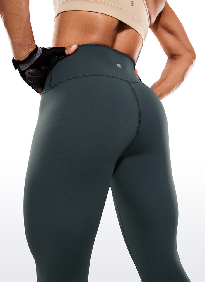 CRZ YOGA Women's Train High Rise Hugged Feel Compression Leggings 28'' Melanite