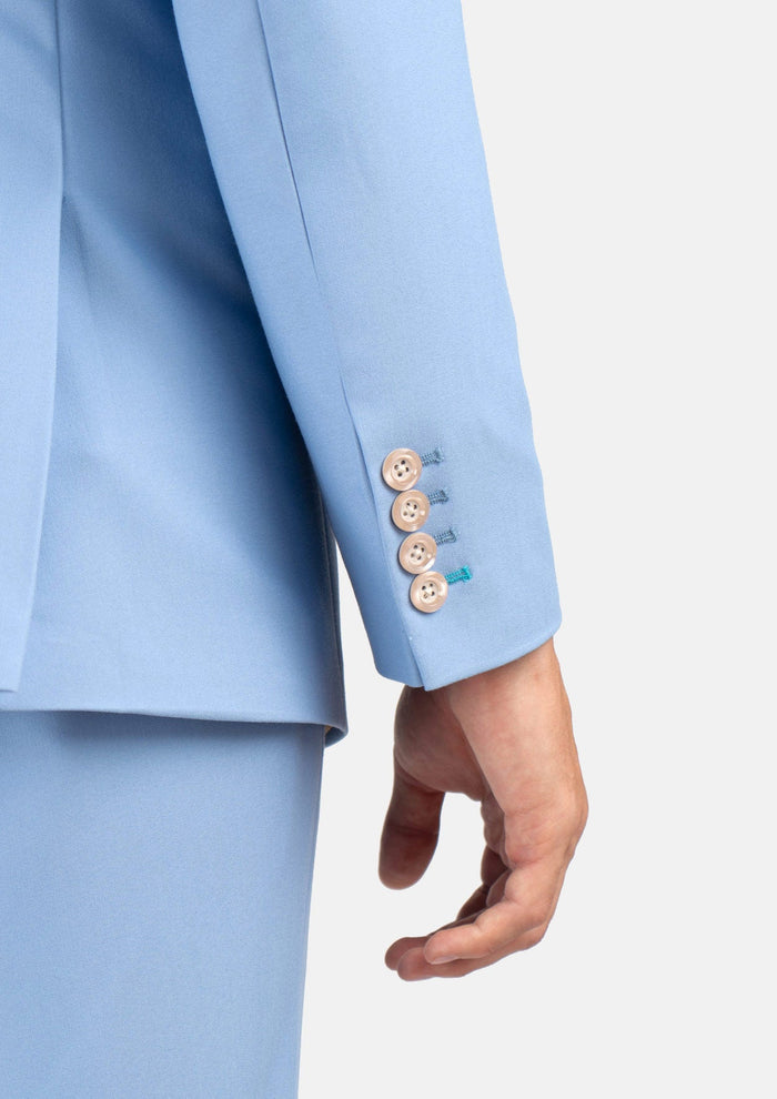 Ellis Icy Blue Stretch Jacket - SARTORO