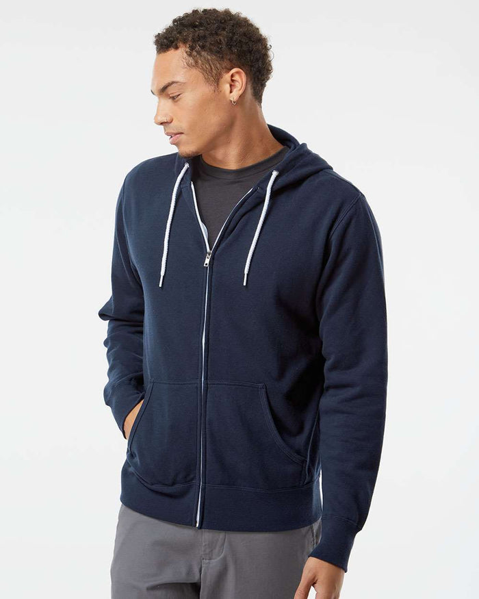 Independent Trading Co. Lightweight Full-Zip Hooded Sweatshirt | AFX90UNZ - The Lemon Print & Design Studio