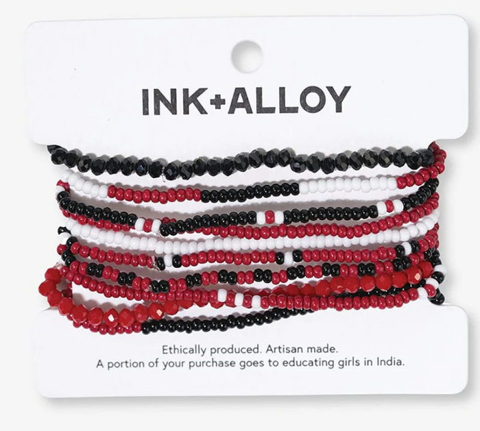 Color Block Red Black