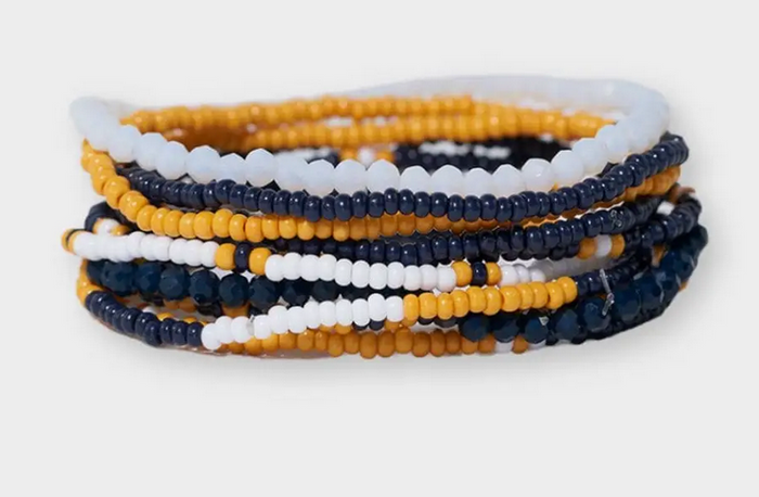 Color Block Navy Yellow