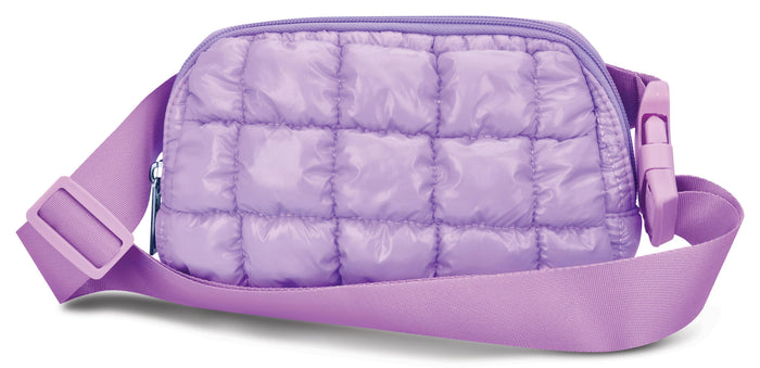 Iscream - Lavender Shiny Puffer Belt Bag