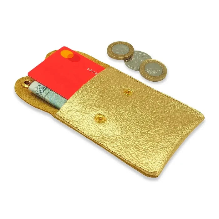 Itty Bitty Leather Coin Pouch - Rose Gold