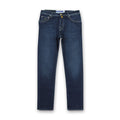 Jacob Cohen - Nick Slim Fit Suede Tan Badge Jeans - Nigel Clare