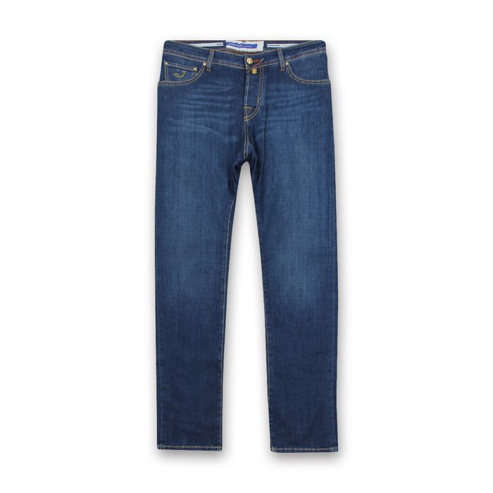 Jacob Cohen - Nick Slim Fit Tan Badge Jeans - Nigel Clare