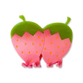 Jenny Lemons Hair Claw Clip - Large Pink Strawberry