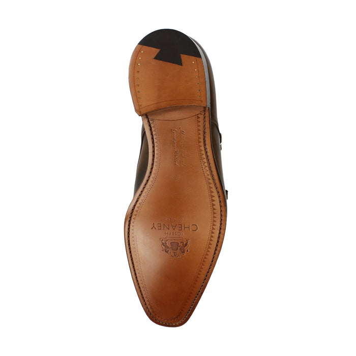 Joseph Cheaney - Tiverton Monk Strap Shoes in Bronzed Espresso - Nigel Clare