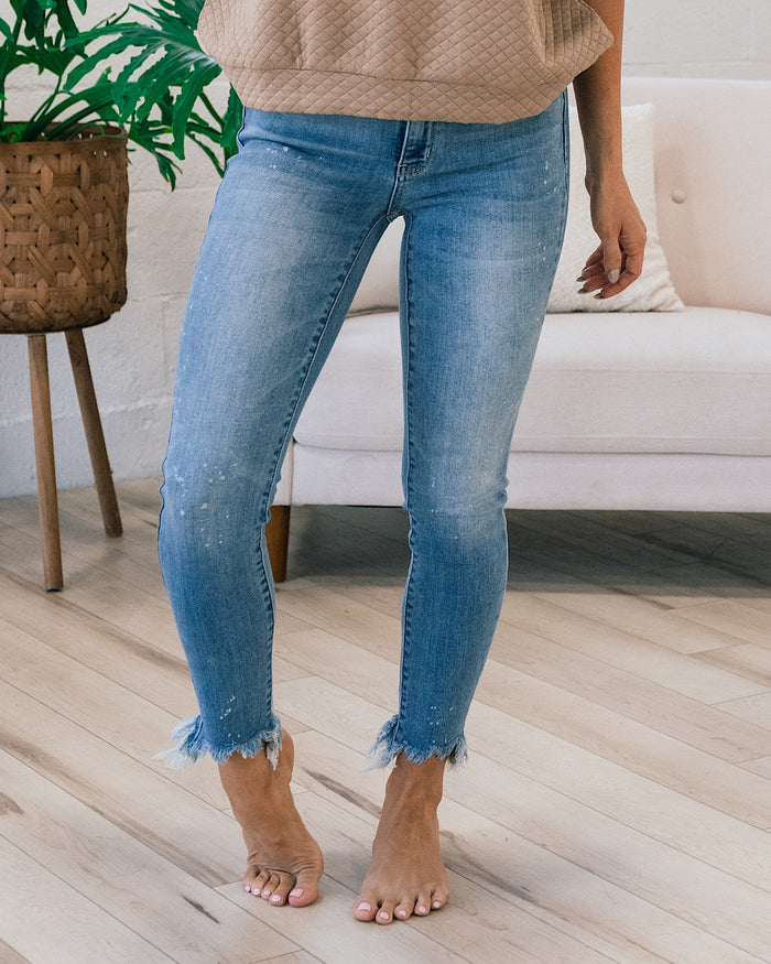 Judy Blue Nicki Bleach Splashed Skinny Jeans FINAL SALE Judy Blue