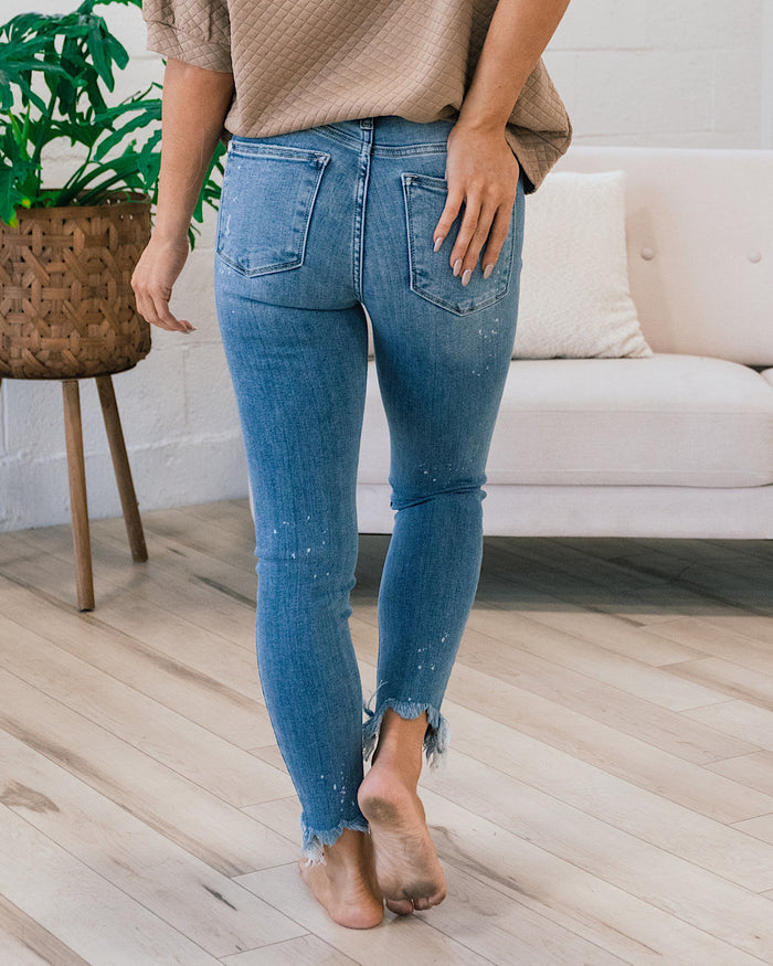 Judy Blue Nicki Bleach Splashed Skinny Jeans FINAL SALE Judy Blue