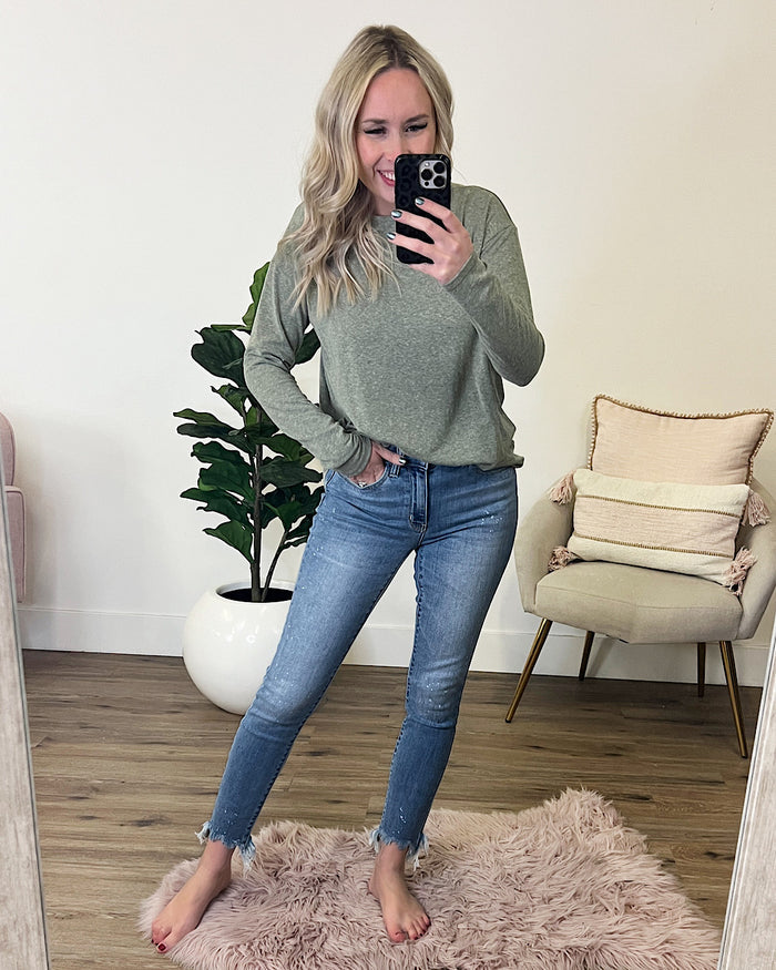 Judy Blue Nicki Bleach Splashed Skinny Jeans FINAL SALE Judy Blue