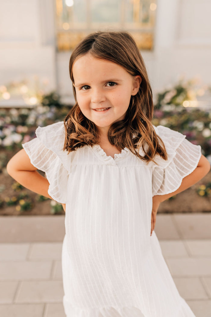 girl in white dress