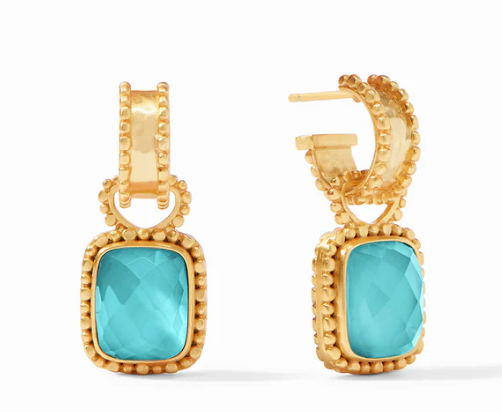 Julie Vos Marbella Hoop & Charm Earring