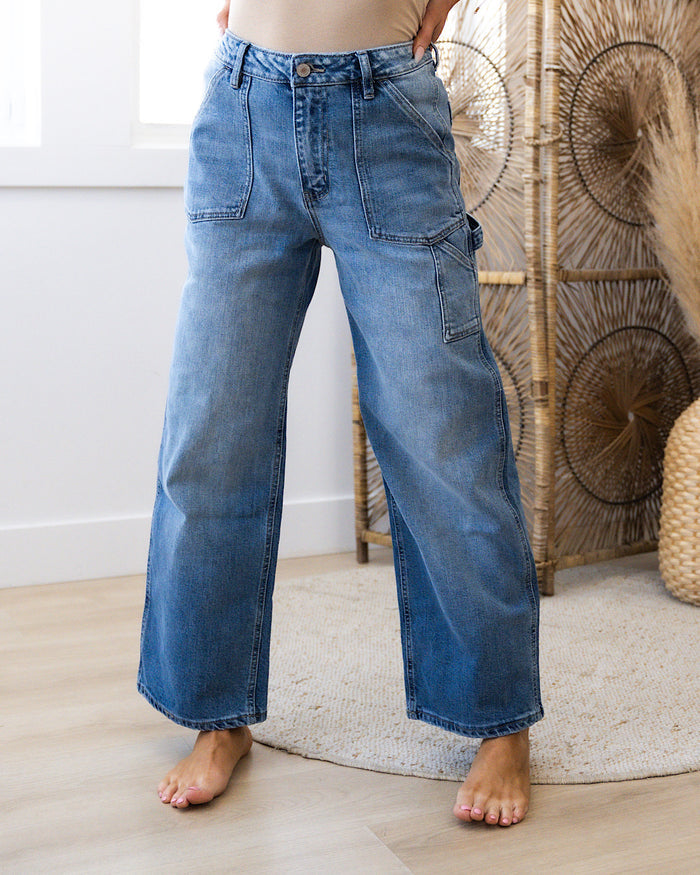 KanCan Jenna Wide Leg Cargo Jeans FINAL SALE KanCan