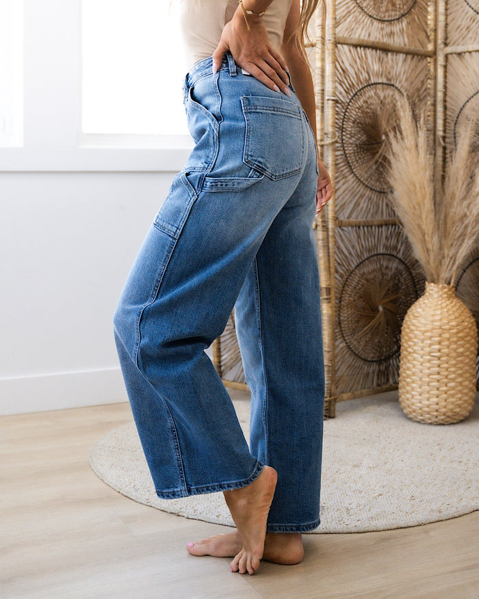 KanCan Jenna Wide Leg Cargo Jeans FINAL SALE KanCan