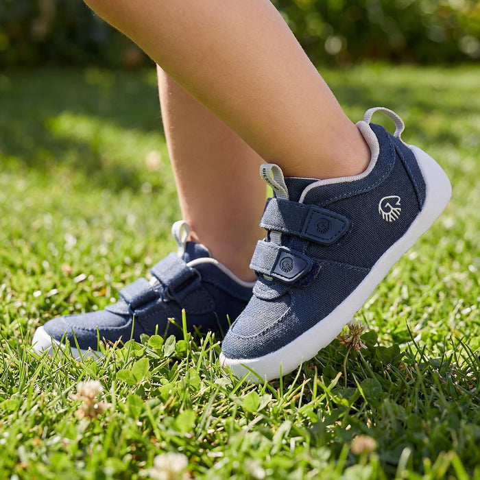 Giesswein Kids Barefoot Canvas - bleu océan 540