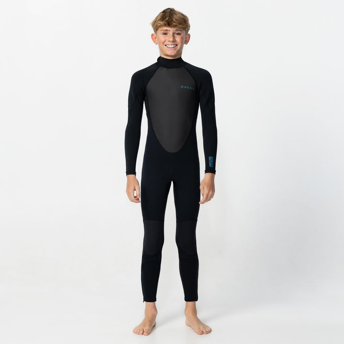 Kid's Factor 3/2mm Steamer Back Zip - Black