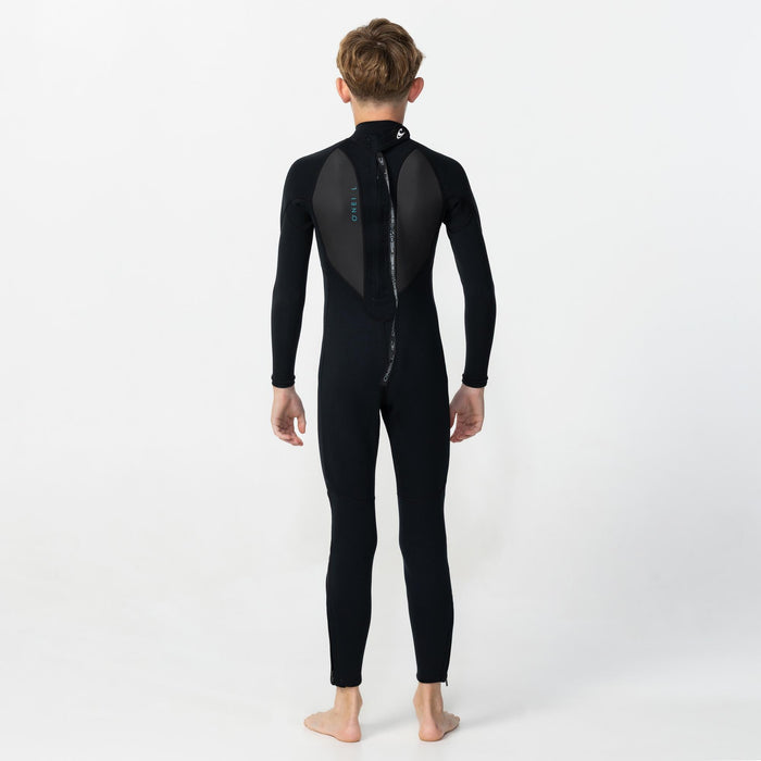 Kid's Factor 3/2mm Steamer Back Zip - Black