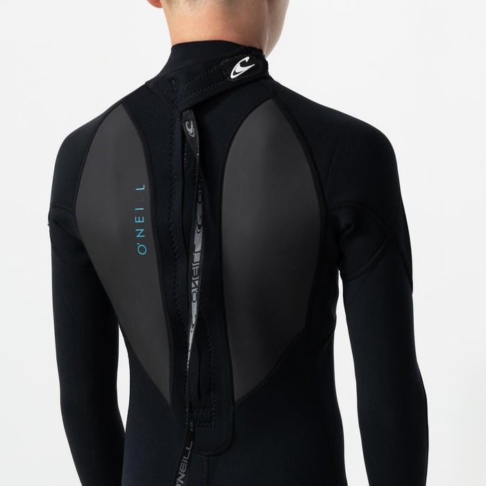 Kid's Factor 3/2mm Steamer Back Zip - Black