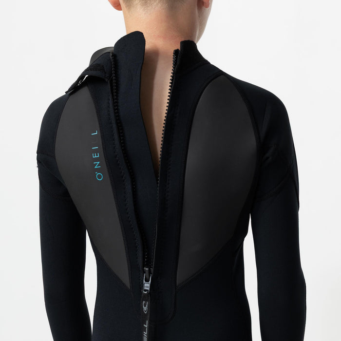 Kid's Factor 3/2mm Steamer Back Zip - Black