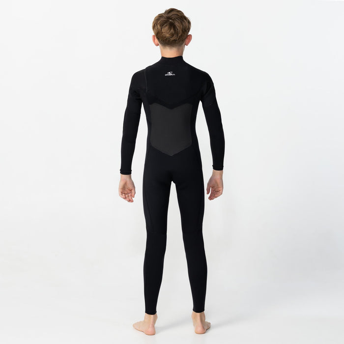 Kid's Focus 3/2mm Steamer Chest Zip - Black