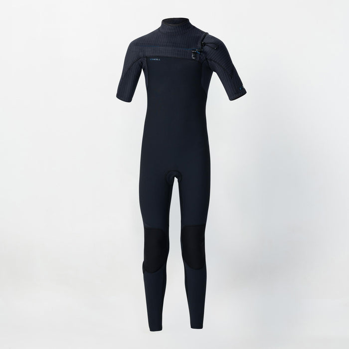 Kid's HyperFreak 2mm Short Arm Steamer Chest Zip - Black