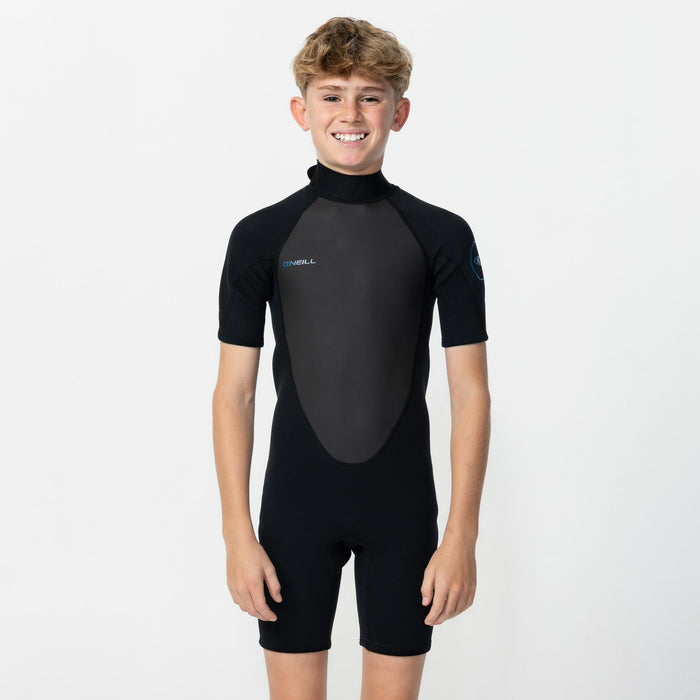 Kid's Reactor 2mm Short Sleeve Spring Suit Back Zip - Black
