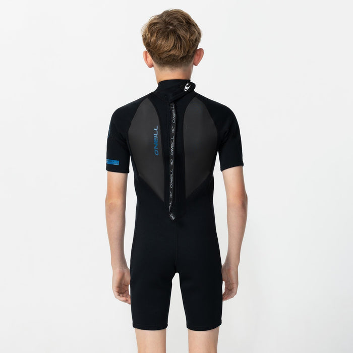 Kid's Reactor 2mm Short Sleeve Spring Suit Back Zip - Black