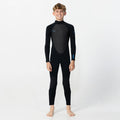 Kid's Reactor 3/2mm Steamer Back Zip - Black