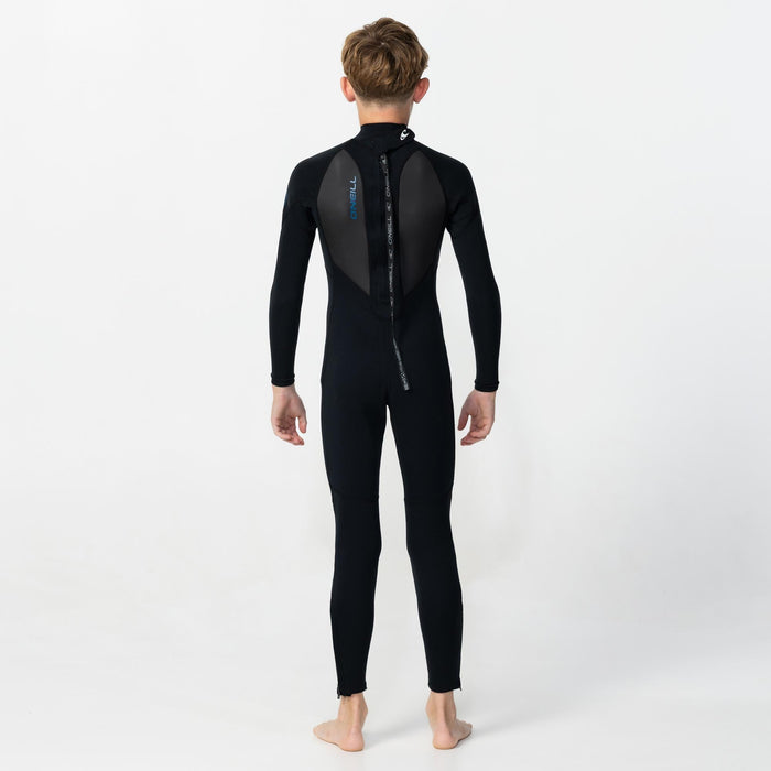 Kid's Reactor 3/2mm Steamer Back Zip - Black