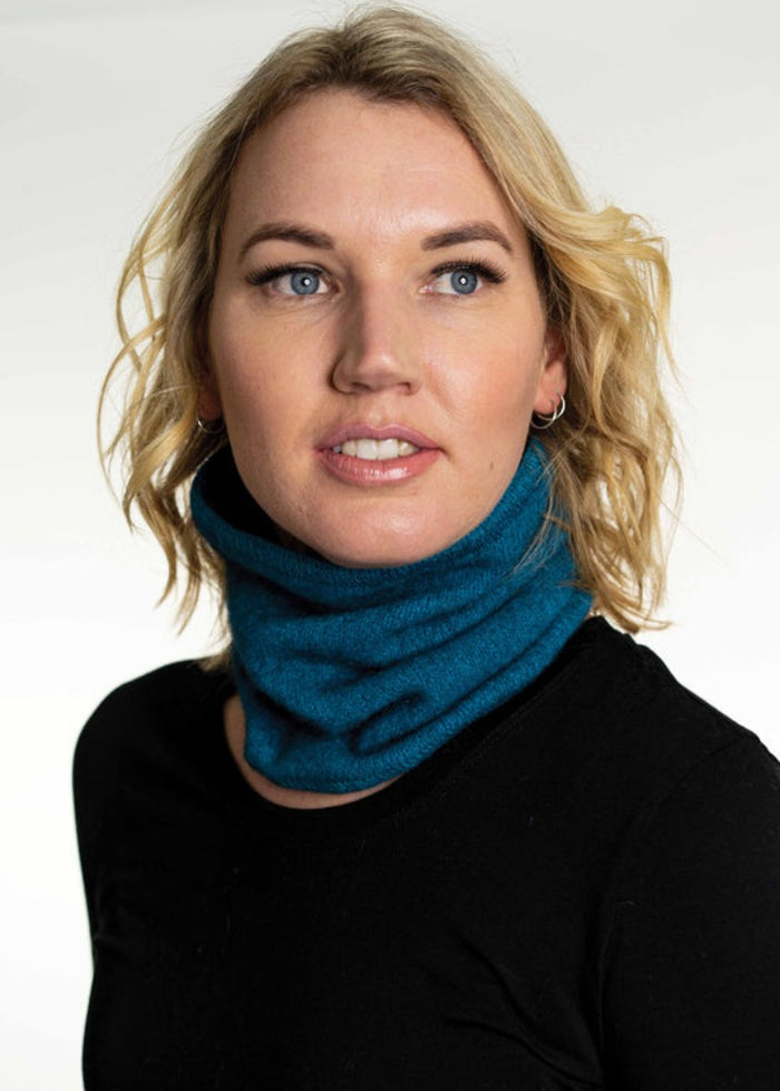 Possum and Merino  KO113 Neck Warmer - A alternative to a scarf.  One Size.  Made proudly in New Zealand from a premium blend of 40% possum fur, 50% merino lambswool & 10% mulberry silk.