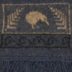 Possum and Merino  KO129 Kiwi Scarf - A double thickness scarf.  A uniquely New Zealand design on a uniquely New  Zealand product.  Make a set with KO162 Kiwi Beanie and KO52 Kiwi Gloves.  One Size - Approx. 19cm wide x 152cm long.  Made proudly in New Zealand from a premium blend of 40% possum fur, 50% merino lambswool & 10% mulberry silk.