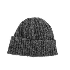 Possum and Merino  KO2020 Ribbed Beanie - A chunky, ribbed beanie with a turned back edge.  Makes a set with KO1020 Ribbed Scarf  One size.  Made proudly in New Zealand from a premium blend of 40% possum fur, 50% merino lambswool & 10% mulberry silk.