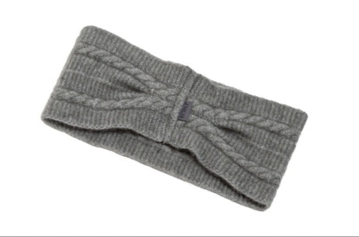 Possum and Merino  KO94 Cable Headband - Headband in a classic cable pattern.  Make a set with KO132 Cable Scarf and KO62 Cable Glovelets.  One Size.  Made proudly in New Zealand from a premium blend of 40% possum fur, 50% merino lambswool & 10% mulberry silk.