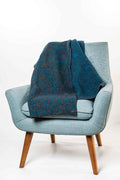 Possum and Merino  KO963 Patterned Throw - A smaller sizes geometric patterned throw in a extra warm, double layer knit.  One size - Approx. 125cm x 140cm.  Made proudly in New Zealand from a premium blend of 40% possum fur, 50% merino lambswool & 10% mulberry silk.