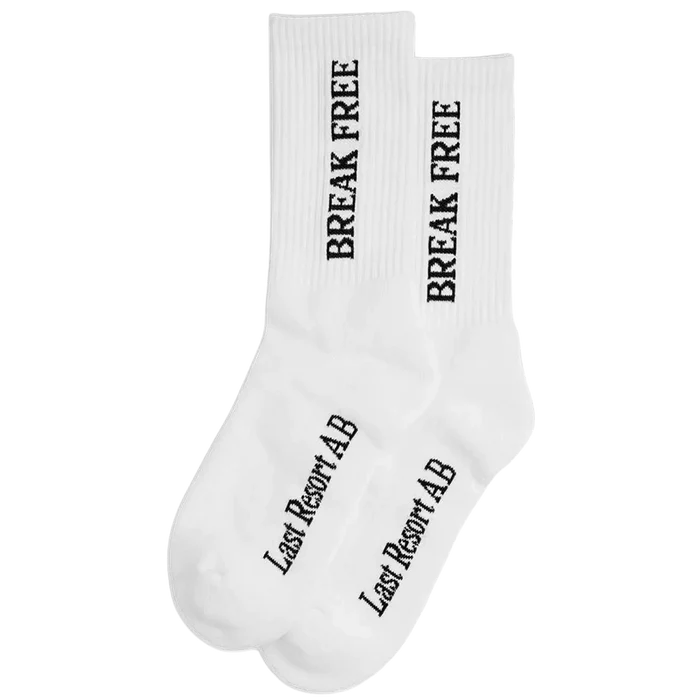 Last Resort Break Free Socks white/black pure boardshop