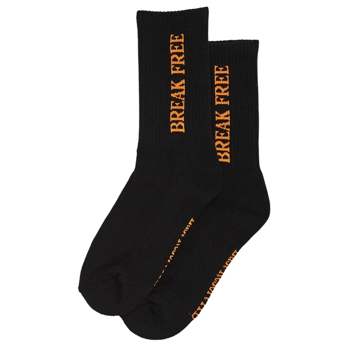 Last Resort Break Free Socks black/orange pure boardshop