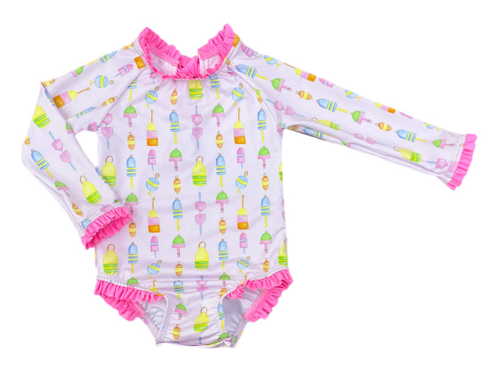 Leighton One Piece Rash Guard-'Reel' Fun!