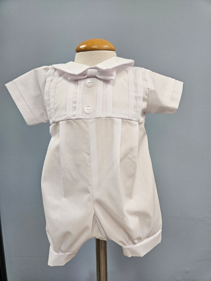 Baby boy onesie with bow tie.